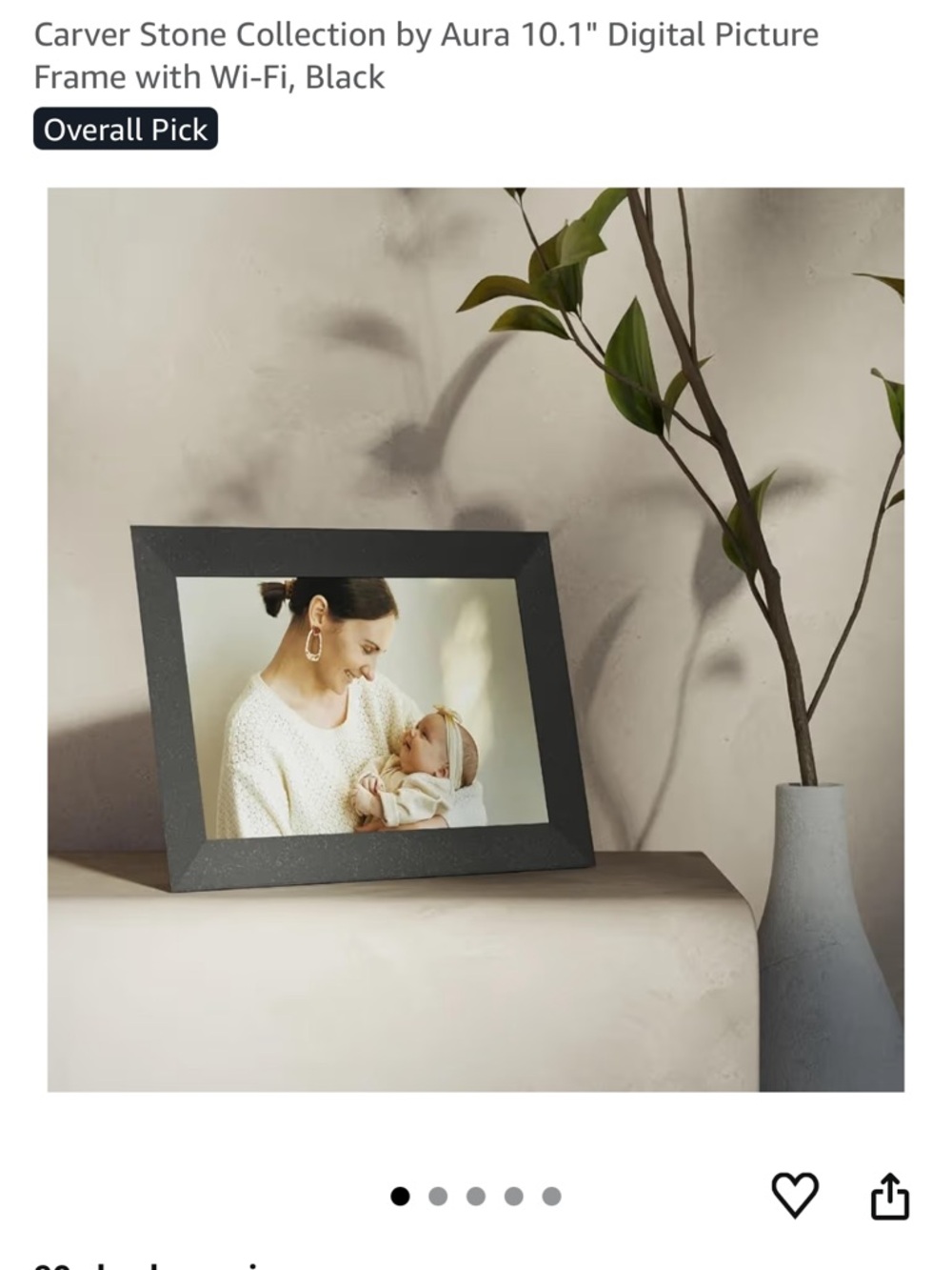 Aura Carver Digital Frame Box - Light Blue Accent - Picture 2 of 2